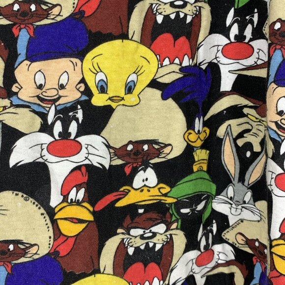 Looney Tunes Men's T-Shirt Sz XXL 1997 Single Stitch Collage of Characters Vtg - Picture 3 of 9